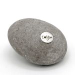 Meerprijs Loving-Stones met RVS plaatje met standaard tekst